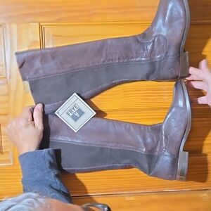 Frye NWT Chocolate Brown Elastic Knee High Boot